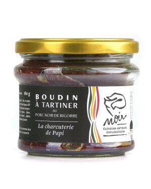 Boudin de Porc Noir de Bigorre à Tartiner 180 g