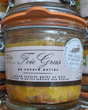 Foie Gras Entier de Canard 190 g  Médaille d'Argent Paris 2025 !