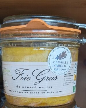 Foie Gras Entier de Canard 320 g Médaille d'Argent 2025 !