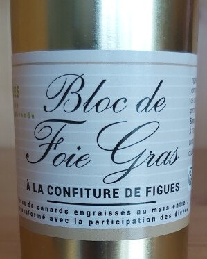 Bloc de foie gras à la confiture de figue
