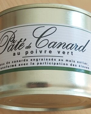 Pâté de canard au Poivre Vert 250G